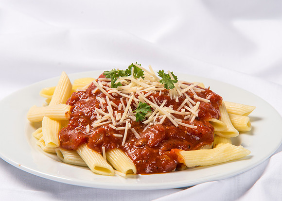 BYU-Idaho Food Service Catering menu item. Pasta with red sauce.