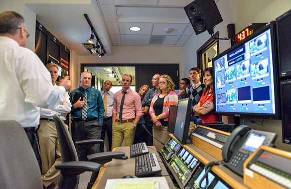 New employees get a tour of the BYU-Idaho Center.