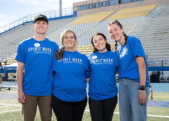 Jennifer Leavitt and her Spirit Week team.