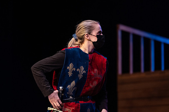BYU-Idaho theatre department dress rehearsal of Shakespeare's Henry V.