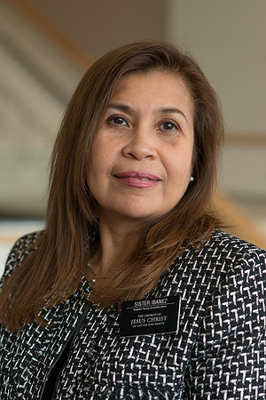 Sister Ibanez, service missionary at BYU-Idaho.