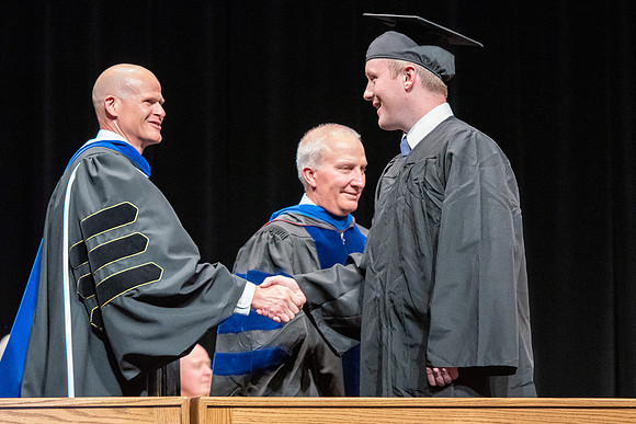 Graduates during convocation of the College of Physical Sciences and Engineering.