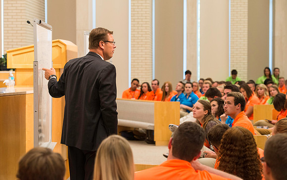 Kick off meeting with President Gilbert in preperation for a new semester.