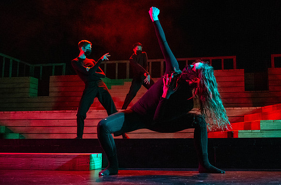 BYU-Idaho theatre department dress rehearsal of Shakespeare's Henry V.