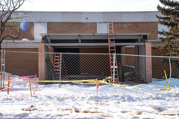 Progress on the construction in the John W. Hart Building at BYU-Idaho.