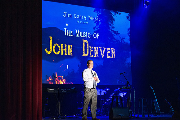 Jim Curry performs songs of John Denver at the Hart Auditorium.