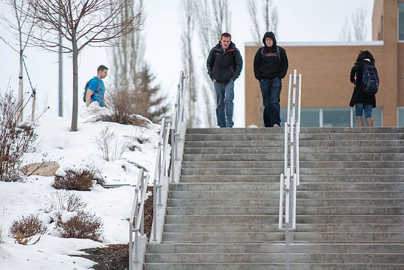 The first day of school at Brigham Young University-Idaho.