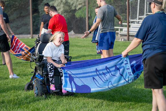 Special needs water activity at the Upper Fields