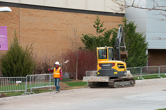 Sidewalk Replacement at the Manwaring Center.