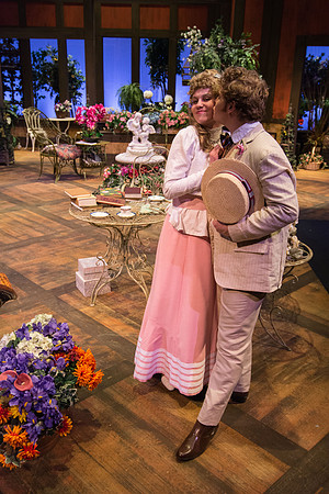The cast of Brigham Young University-Idaho's production of "The Importance of Being Earnest" pose scenes and moments from the performance.