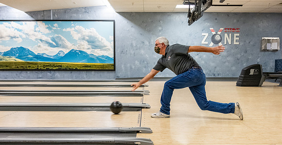 Strike Zone Bowling Supervisor, Harold Rose.