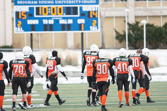 Competitive Football Championship game.