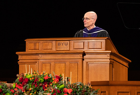 Commencement remarks are prerecorded in the I-Center.