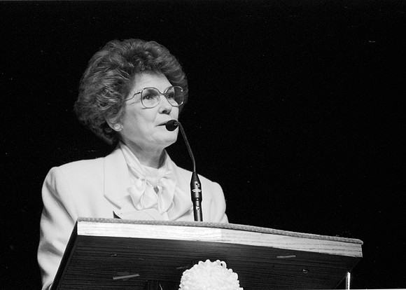 A speaker for a 1987 Devotional.