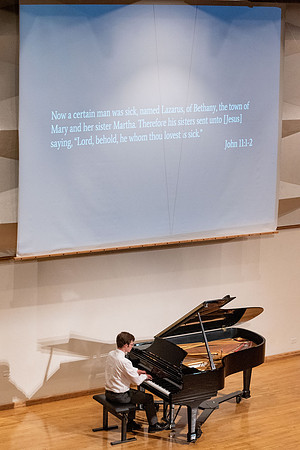 Students of Sue Neimoyer and R. Michael Wahlquist performed at the Snow Recital Hall.