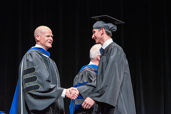 Graduates during convocation of the College of Physical Sciences and Engineering.