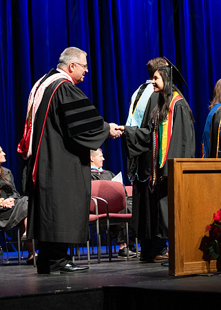 Graduates during convocation for the College of Academic Success & Interdisciplinary Studies. Speakers: Kevin Brower, Jenna Kate Wilson, Tyler Christensen