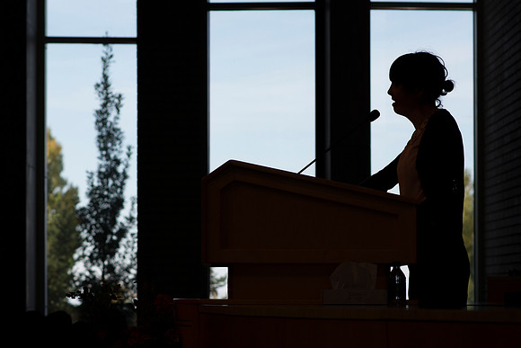 Stephanie Neilson speaks on “Hope, Triumph, and Everyday Joy” at BYU-Idaho.