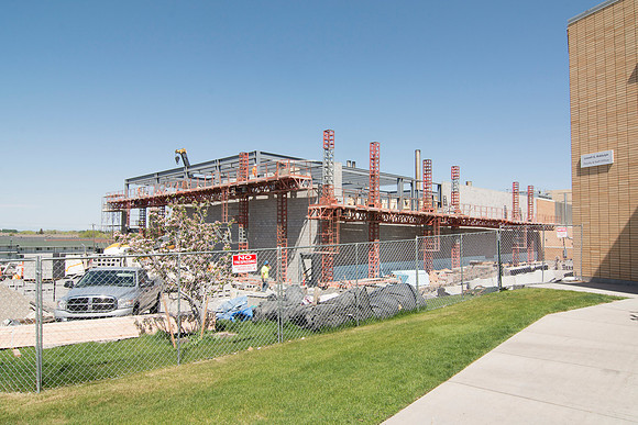 The Heating Plant is currently under construction during the 2014 Spring Semester.