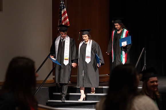 Graduates during convocation for the College of Education & Human Development
