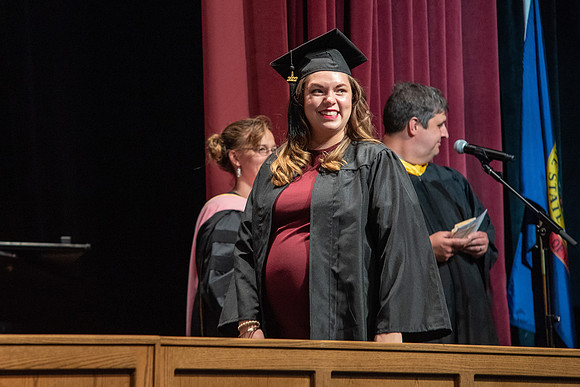 Graduates during convocation for the College of Performing and Visual Arts.