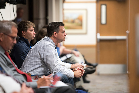 Faculty members come together in preparation of the new school year.