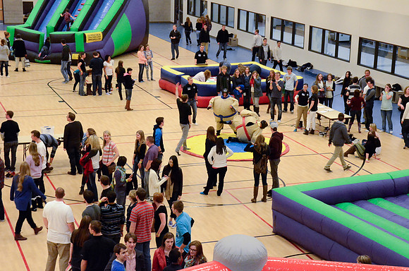 Students new and old come to play and make new friends.