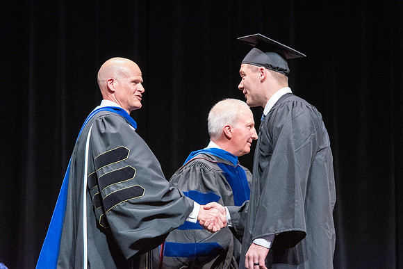 Graduates during convocation of the College of Physical Sciences and Engineering.
