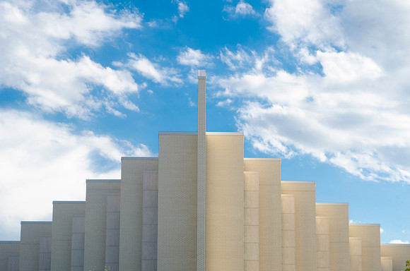 Partly cloudy over the Taylor building.