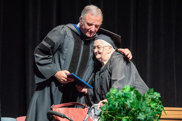 Graduates during Interdisciplinary Studies convocation.