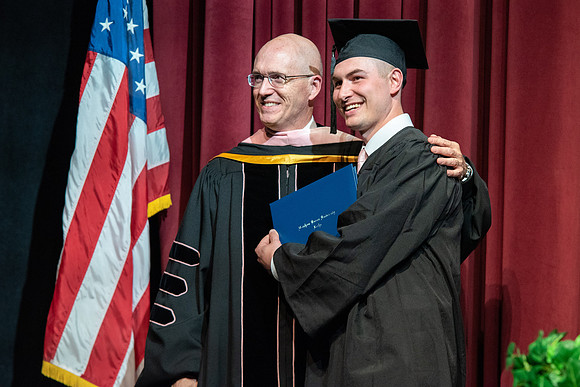 Graduates during convocation for the College of Performing and Visual Arts.