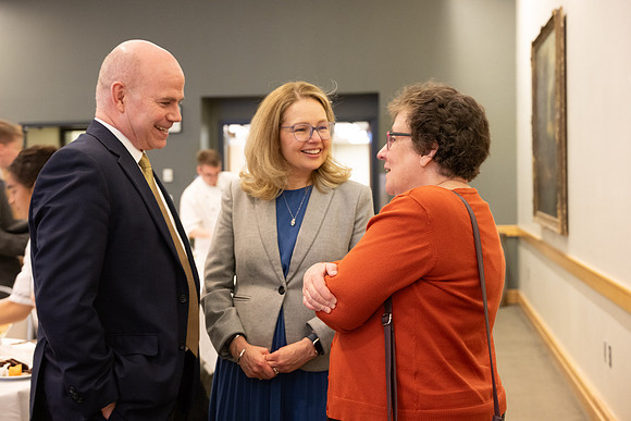 President Meredith, Philanthropies gathering for Signature Scholarships.