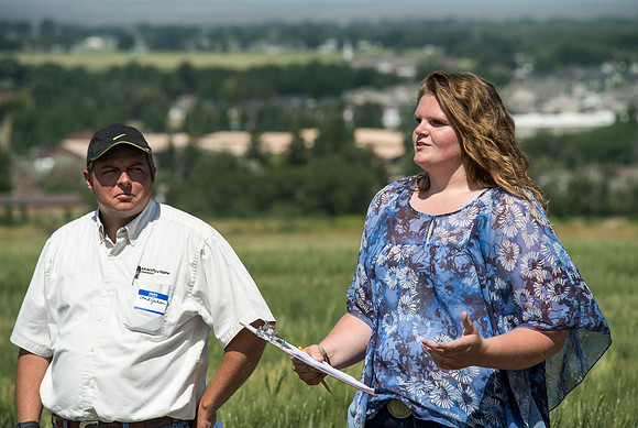 Ag students get the opportunity to show off their wheat crops during Ag Days.