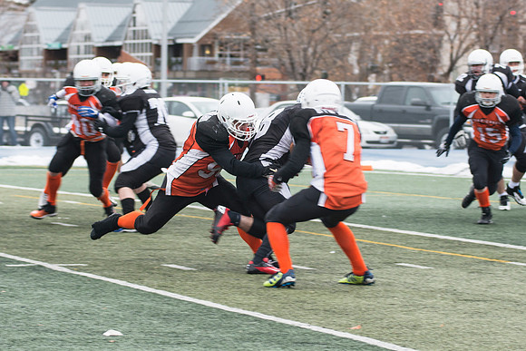 Competitive Football Championship game.