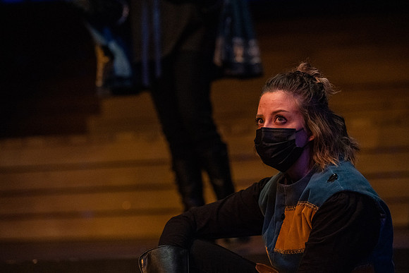 BYU-Idaho theatre department dress rehearsal of Shakespeare's Henry V.