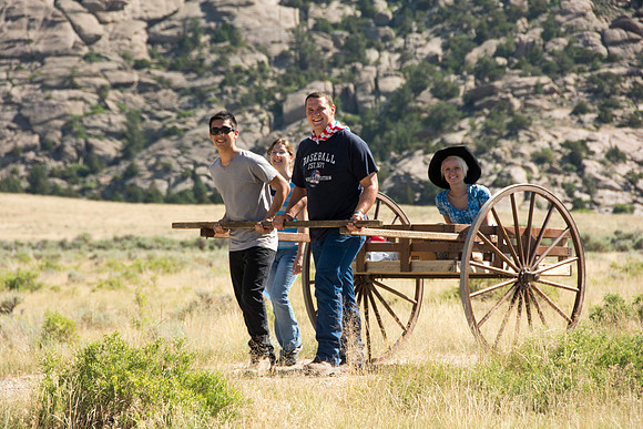 Martin's Cove, a place of refuge for handcart pioneers who were caught in an early winter storm en-route to Salt Lake City, UT.