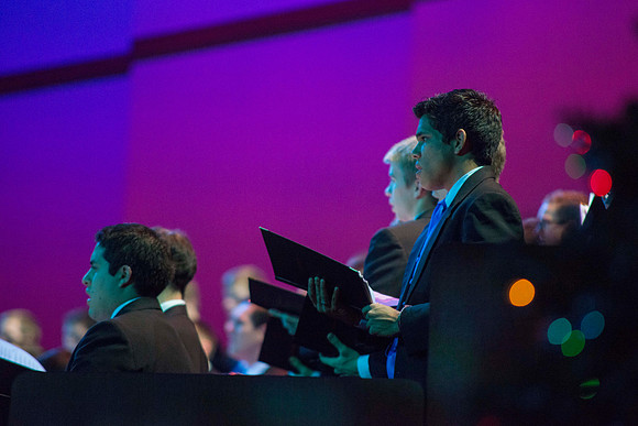 BYU-Idaho Choirs and Orchestra perform at A BYU-Idaho Christmas Concert featuring The King Singers.