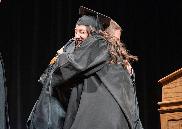 Graduates during convocation for the College of Performing and Visual Arts.