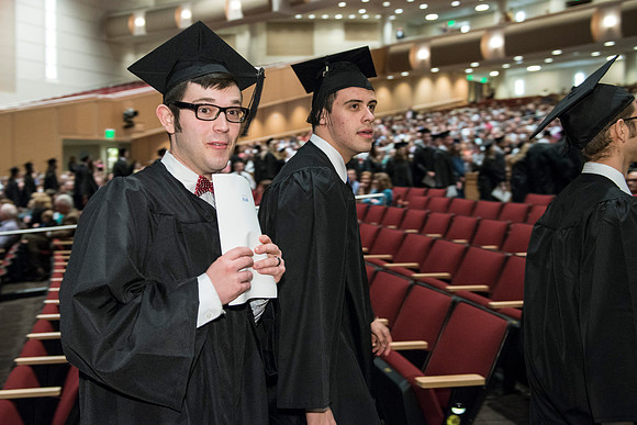 April 2014 Graduation ceremonies in the BYU-Idaho Center.