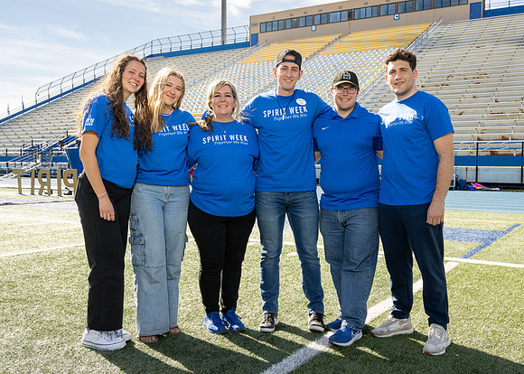 Jennifer Leavitt and her Spirit Week team.