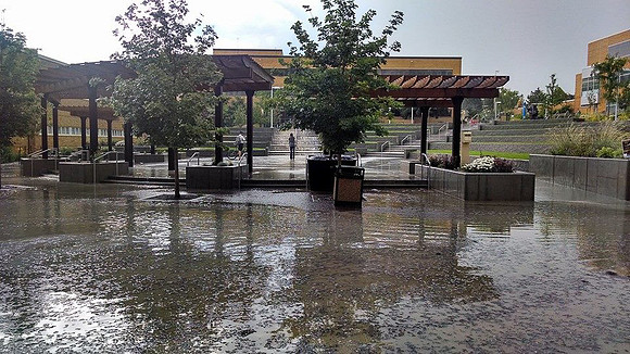 July 15, 2014 Over an inch of rain in less than an hour created a flash flood through Rexburg streets, through a few BYU-Idaho buildings and also flooded several students basement apartments. The even