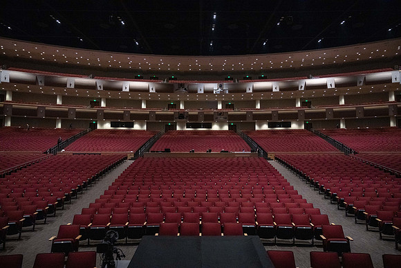 BYUI Center Empty prior to a Christmas Concert