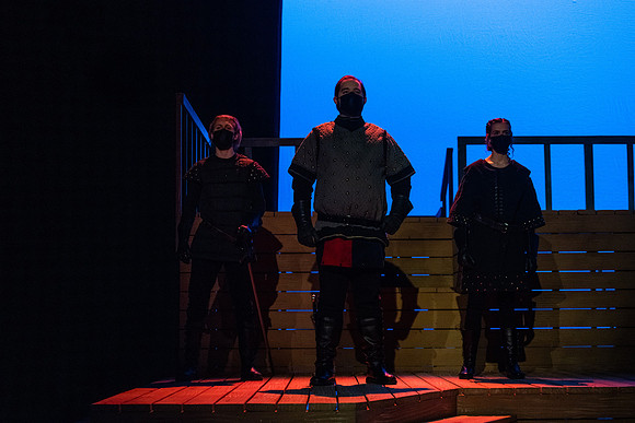 BYU-Idaho theatre department dress rehearsal of Shakespeare's Henry V.