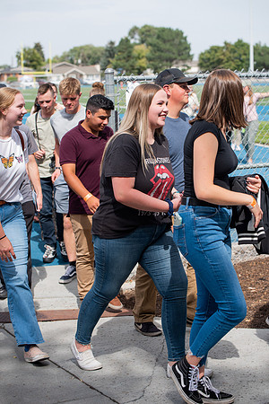 BYUI students return to campus for the Fall 2021 semester. New Freshman participate in Get Connected with their I-Groups on move-in day.