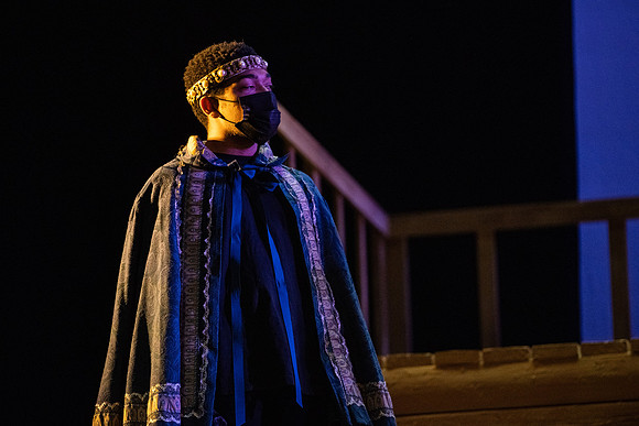 BYU-Idaho theatre department dress rehearsal of Shakespeare's Henry V.