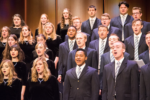 Men and women combined choir