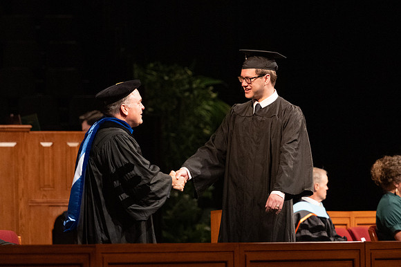 Graduates during convocation for the College of Education & Human Development