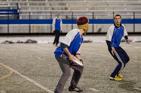 BYU-Idaho students participate in the ultimate frisbee championship game held at the stadium