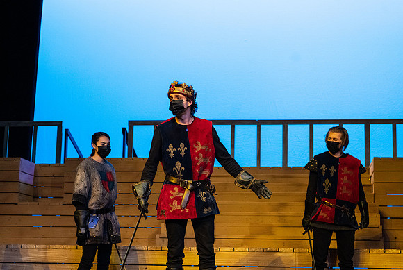 BYU-Idaho theatre department dress rehearsal of Shakespeare's Henry V.