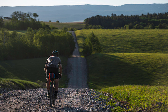 James rides a route starting and ending in Rexburg and looping through Green Canyon and Heisi Hot Springs.